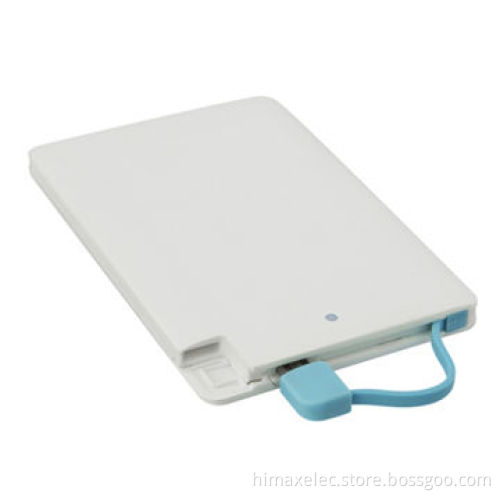 OEM Li-polymer Business Card Power Bank, DC 5V 2500mAh, A grade cell